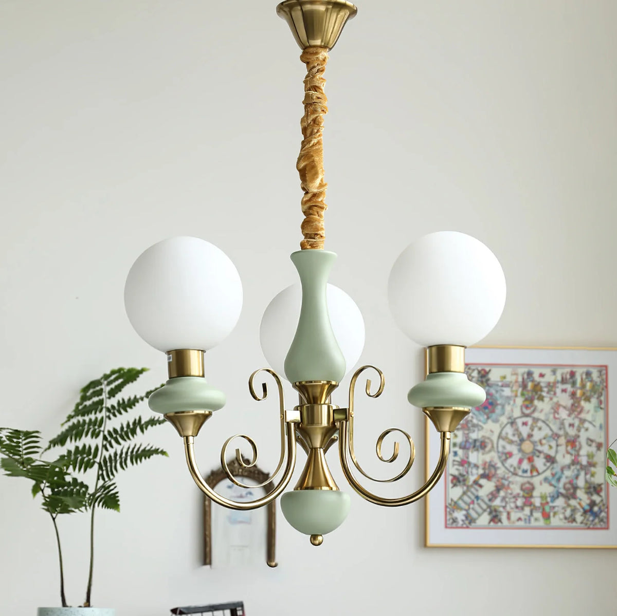 Chandelier | Modern Artistic Glass & Metal Design