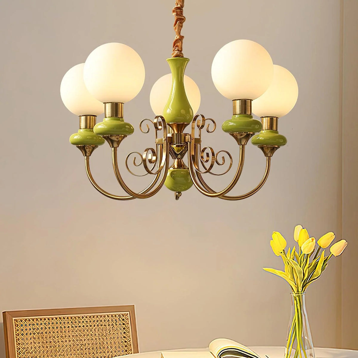 Chandelier | Modern Artistic Glass & Metal Design