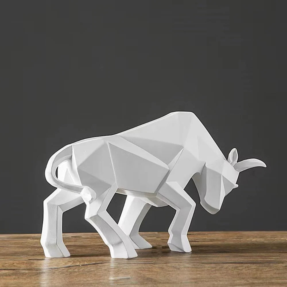 Charging Bull Figurine | Handmade & Eco-Friendly Resin