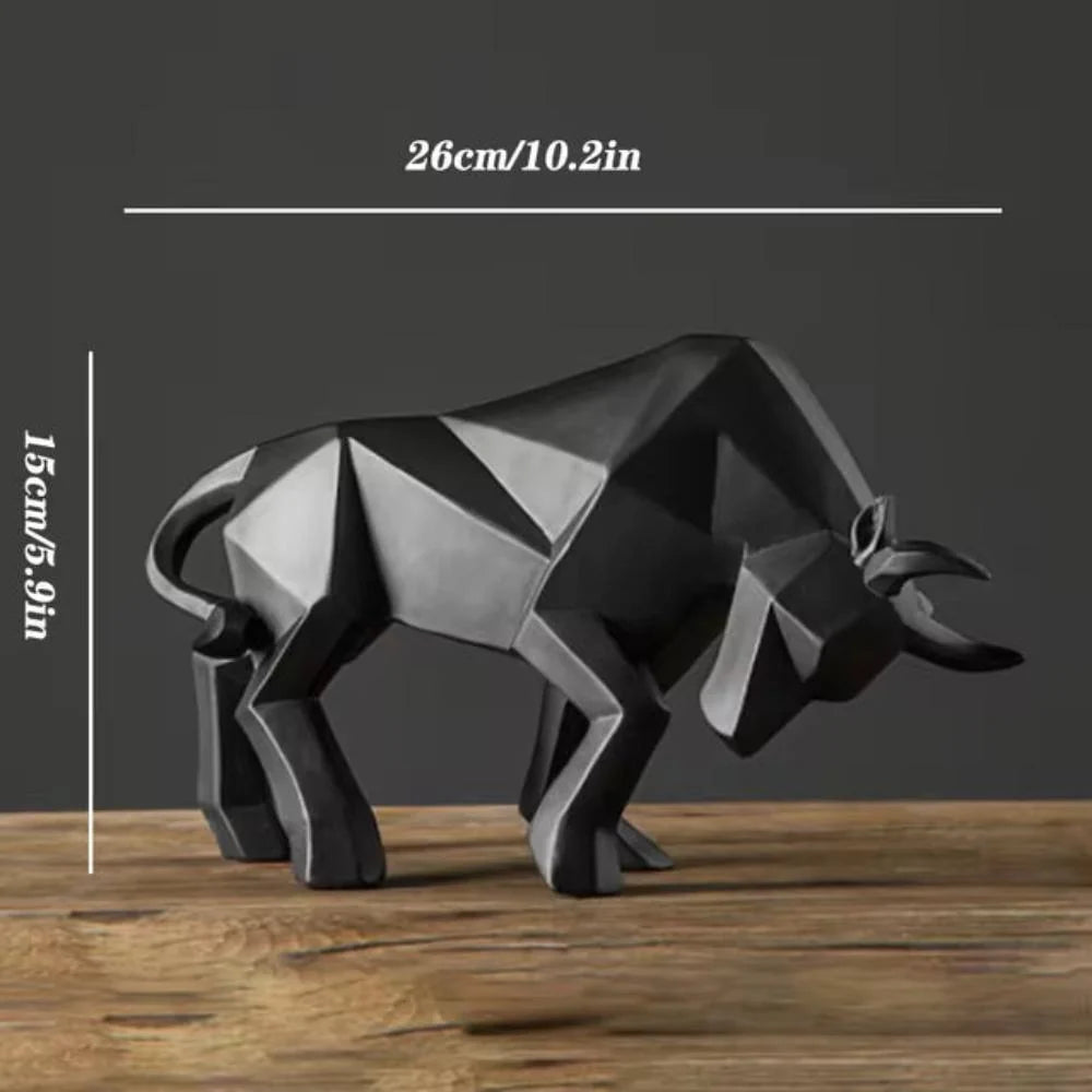 Charging Bull Figurine | Handmade & Eco-Friendly Resin