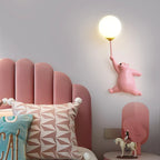 Children's Wall Lamp | Bear Balloon Design & Warm LED Included
