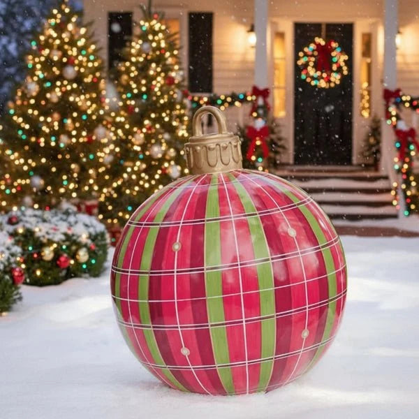 Christmas Ornament Set | Inflatable & Weather-Resistant | Set of 2, 60 cm