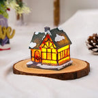 Christmas Village Set | Hand-Painted & Warm LED | 6-Piece