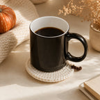 Coaster | Hand-Crocheted Textured Pumpkin | 3.94 x 3.94 in