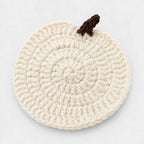 Coaster | Hand-Crocheted Textured Pumpkin | 3.94 x 3.94 in