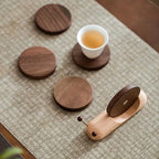 Coaster Set | Walnut Wood & Stackable