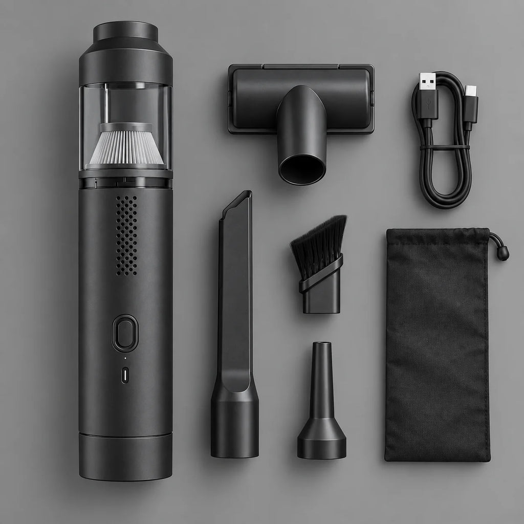 Cordless Car Vacuum | Ultra-Light Handheld & Tight-Space Nozzles