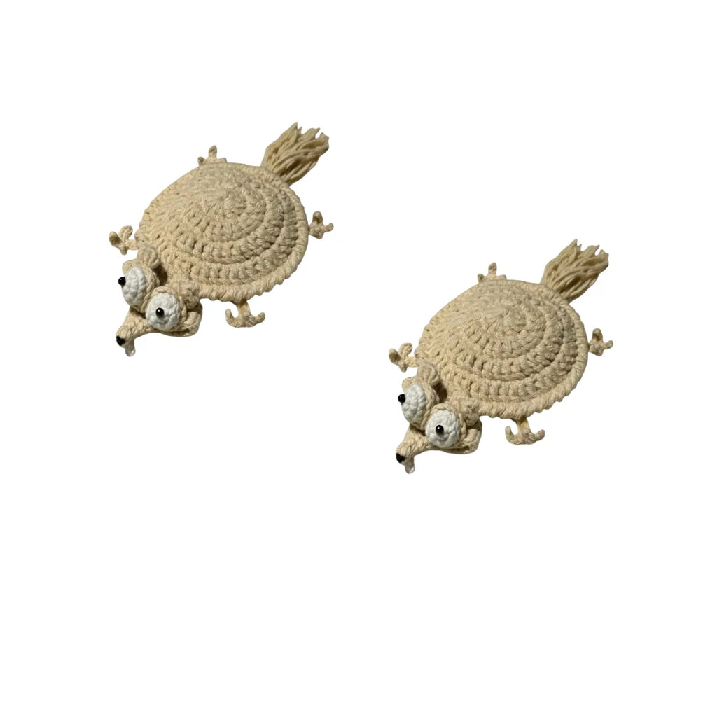 Crochet Coaster Set | Handmade Cute Animal Design | Set of 2