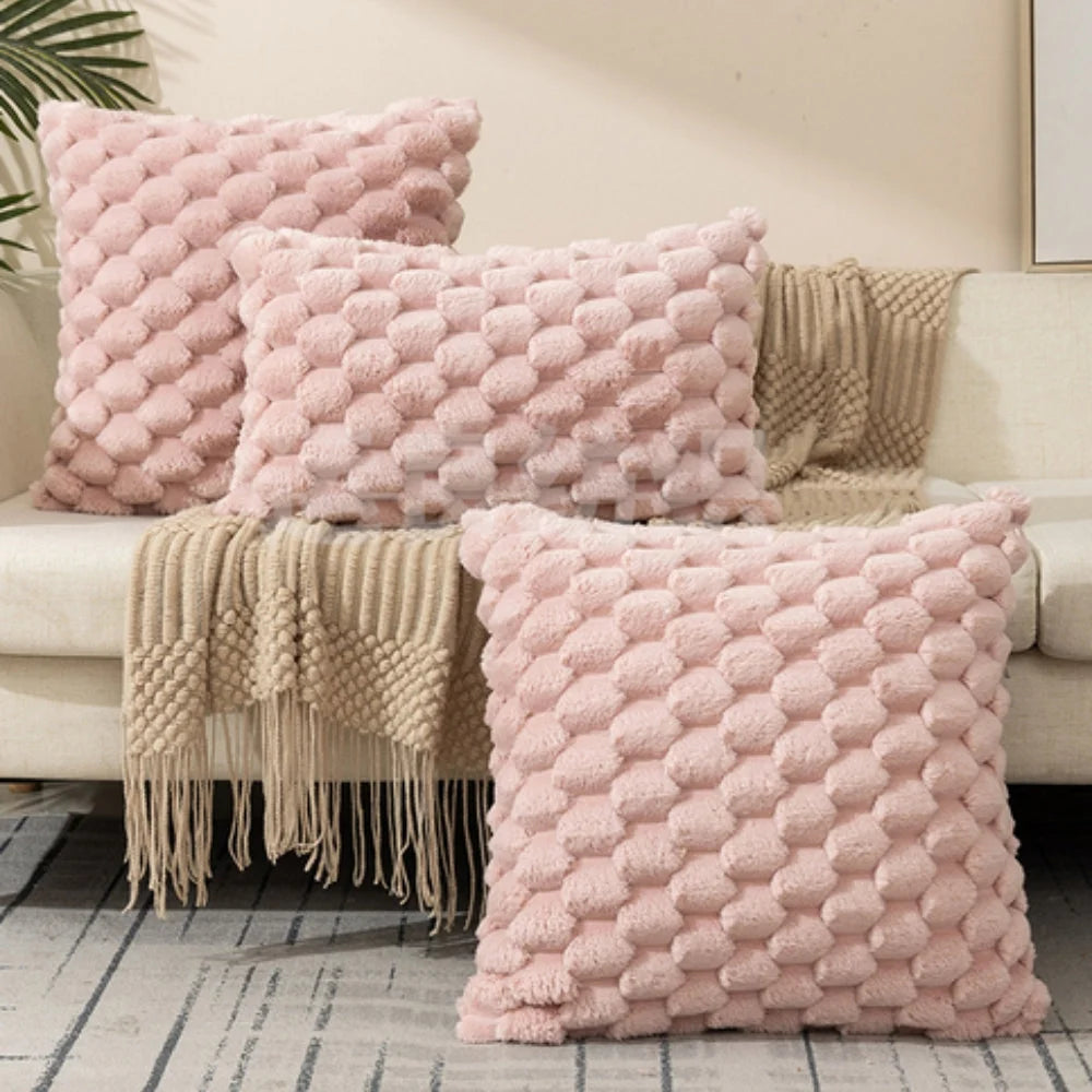 Cushion Cover | 3D Marshmallow Plush & Machine-Washable