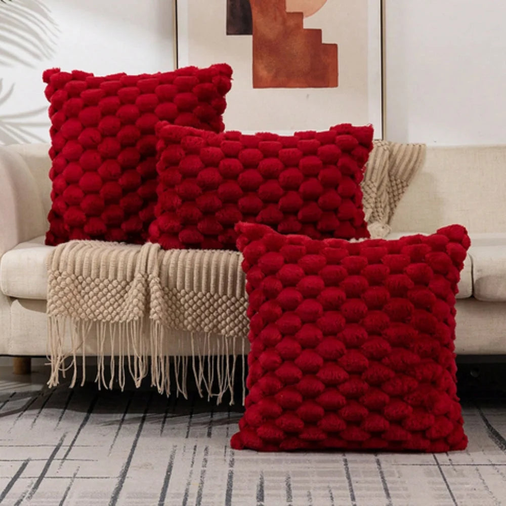Cushion Cover | 3D Marshmallow Plush & Machine-Washable