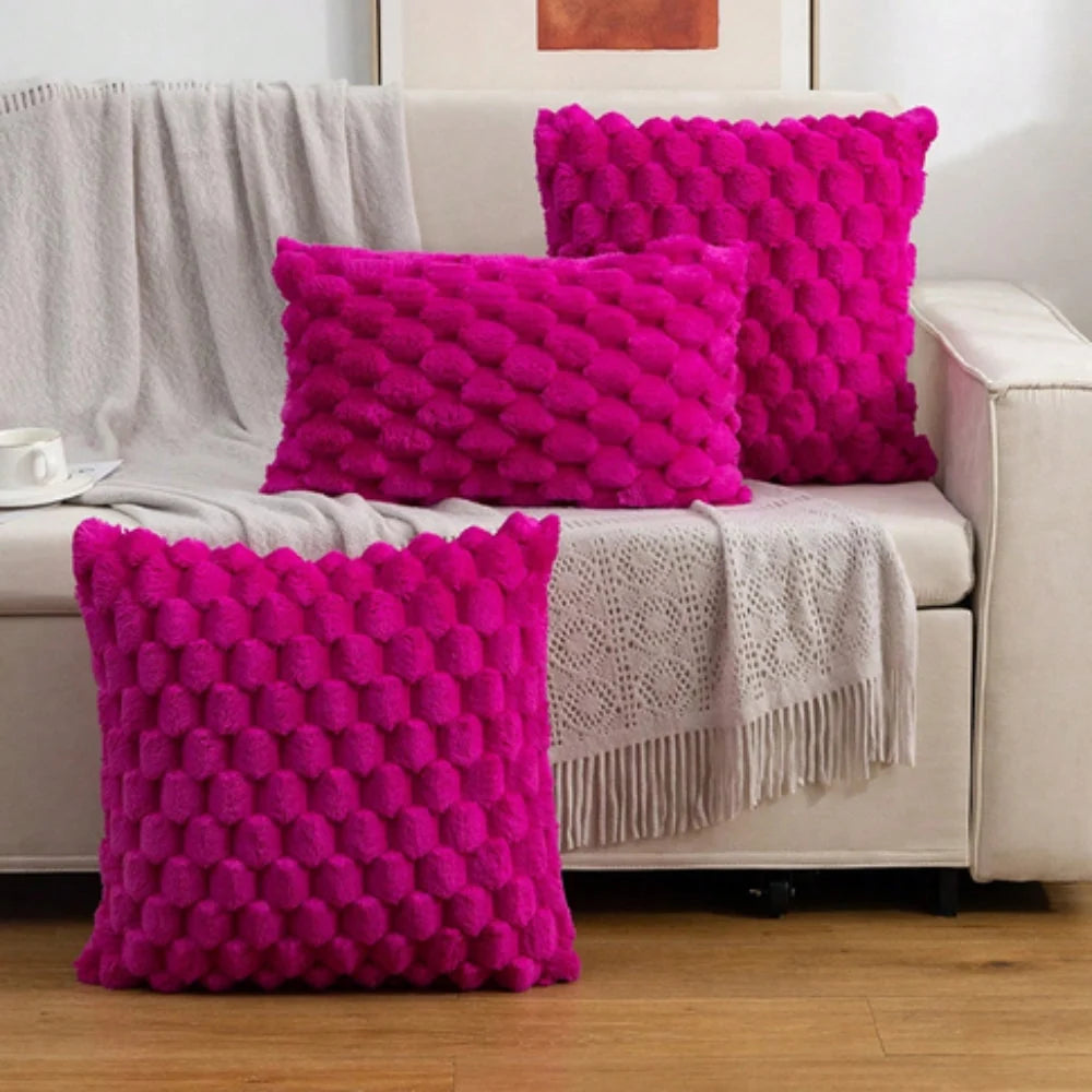 Cushion Cover | 3D Marshmallow Plush & Machine-Washable