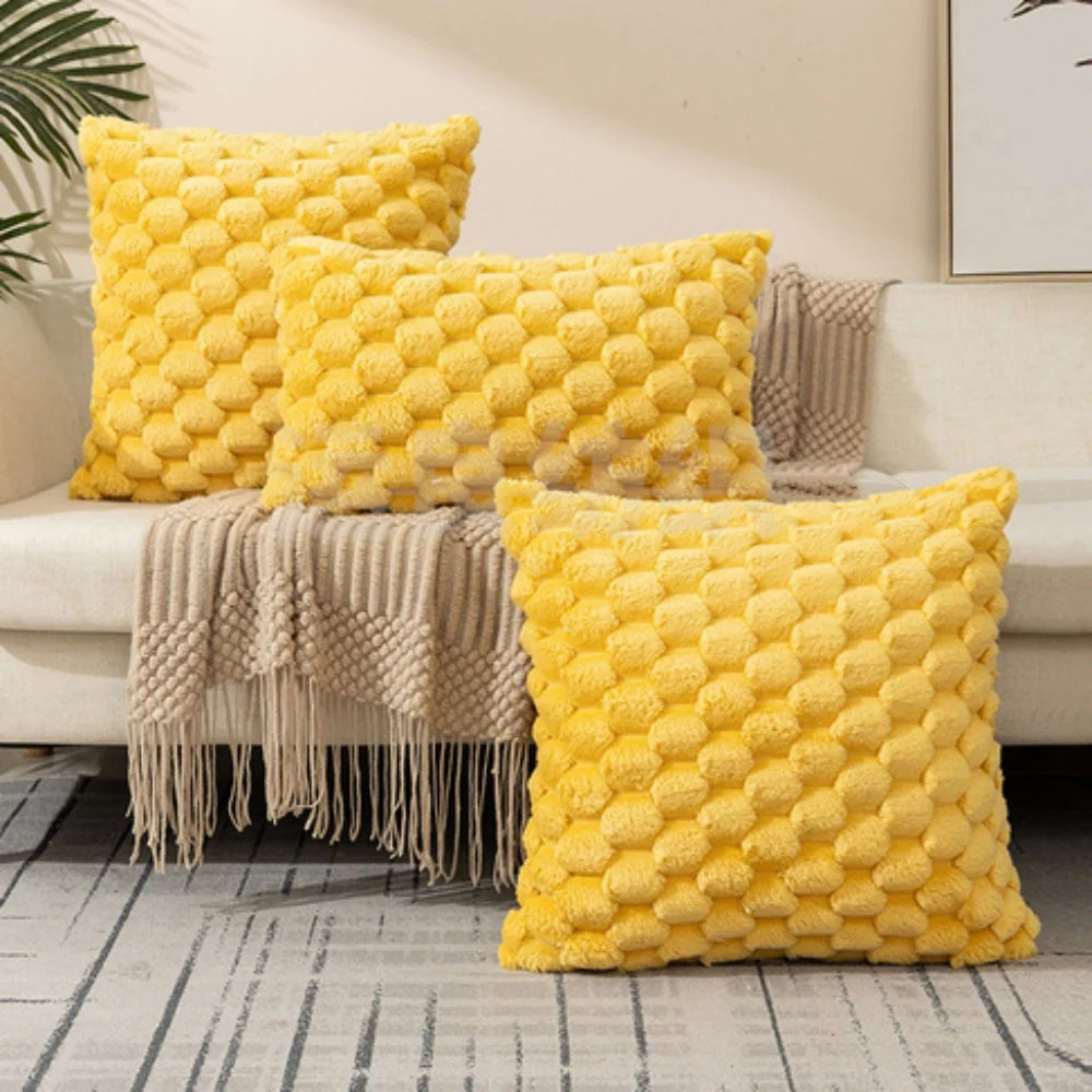 Cushion Cover | 3D Marshmallow Plush & Machine-Washable