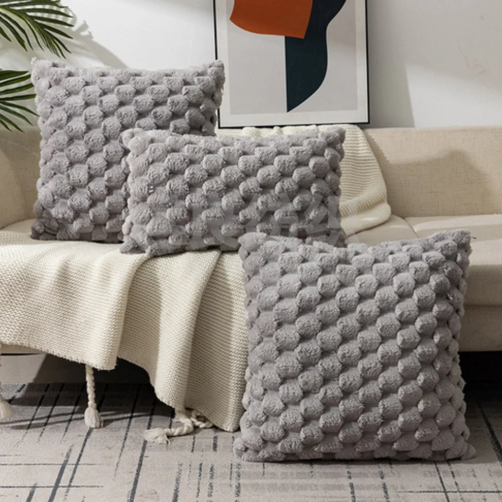 Cushion Cover | 3D Marshmallow Plush & Machine-Washable