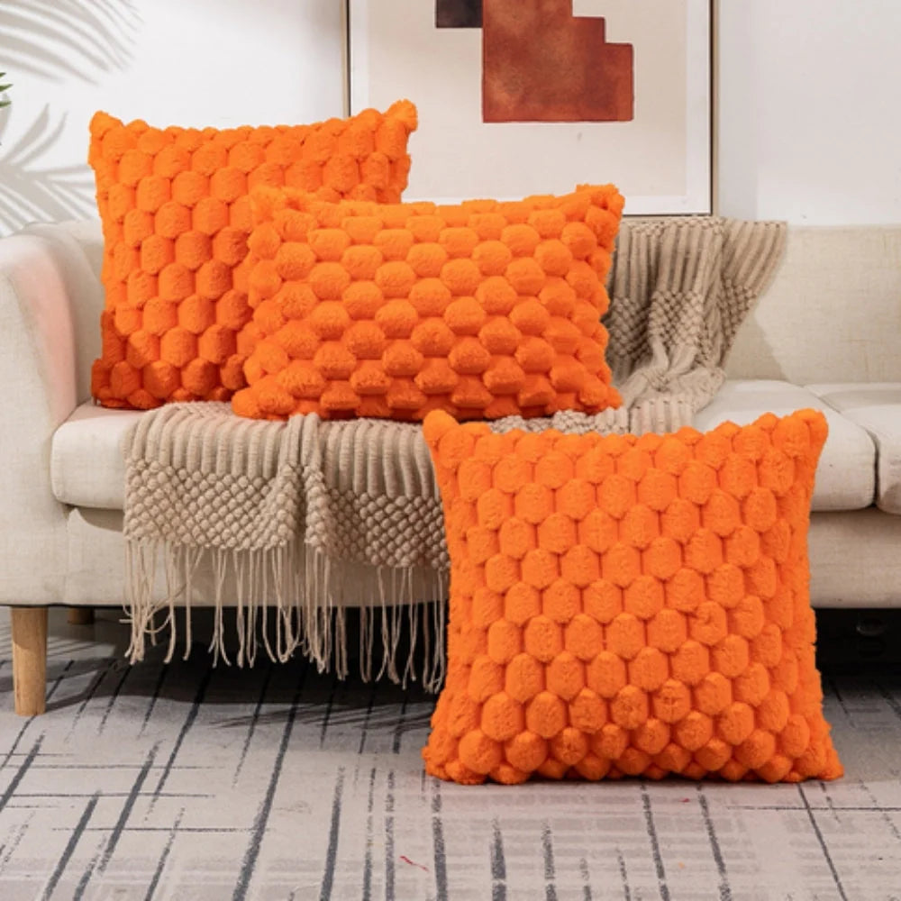 Cushion Cover | 3D Marshmallow Plush & Machine-Washable