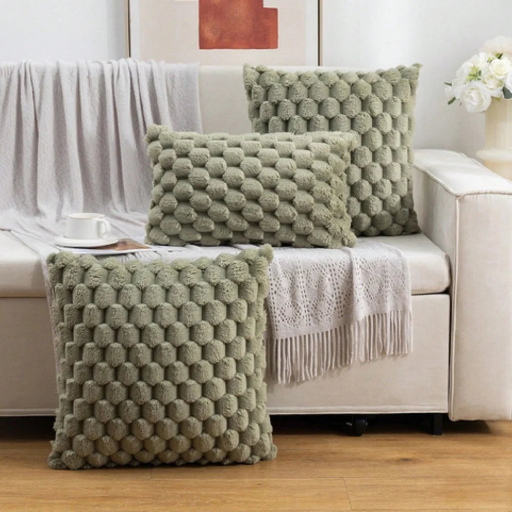 Cushion Cover | 3D Marshmallow Plush & Machine-Washable