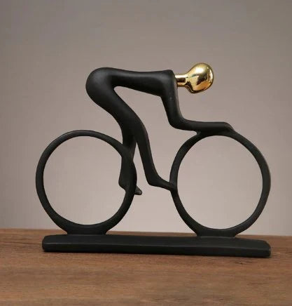 Cyclist Figurine | Durable Resin & Waterproof | Indoor & Outdoor