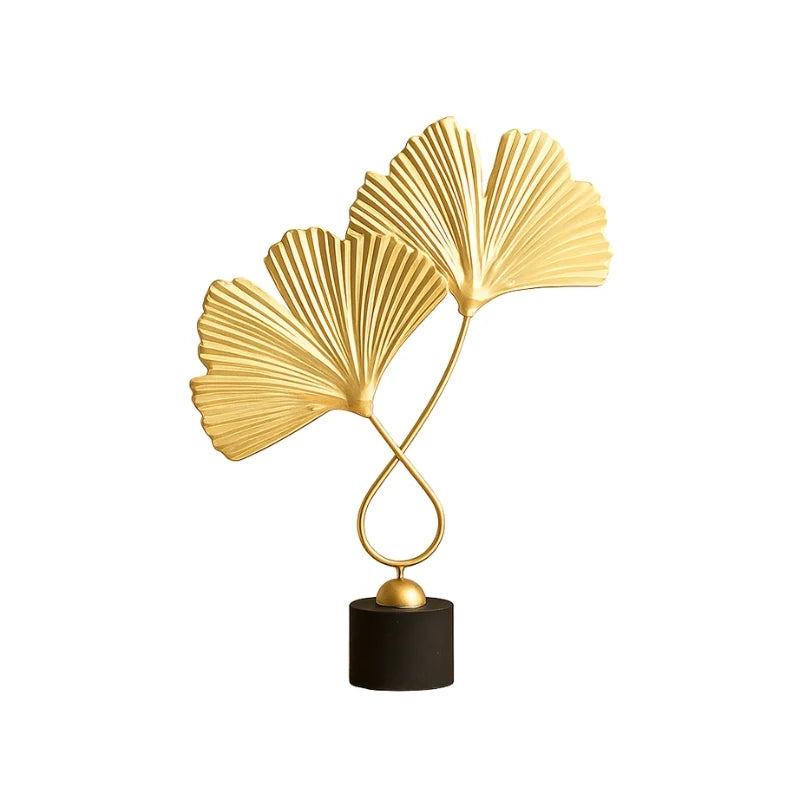 Decorative Sculpture | Leaf-Inspired & Ribbed | Stable Base