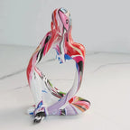 Decorative Sculpture | Resin Water-Transfer & Abstract Thinker | Table Decoration