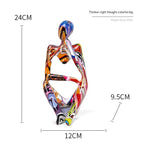 Decorative Sculpture | Resin Water-Transfer Print | Tabletop Decor
