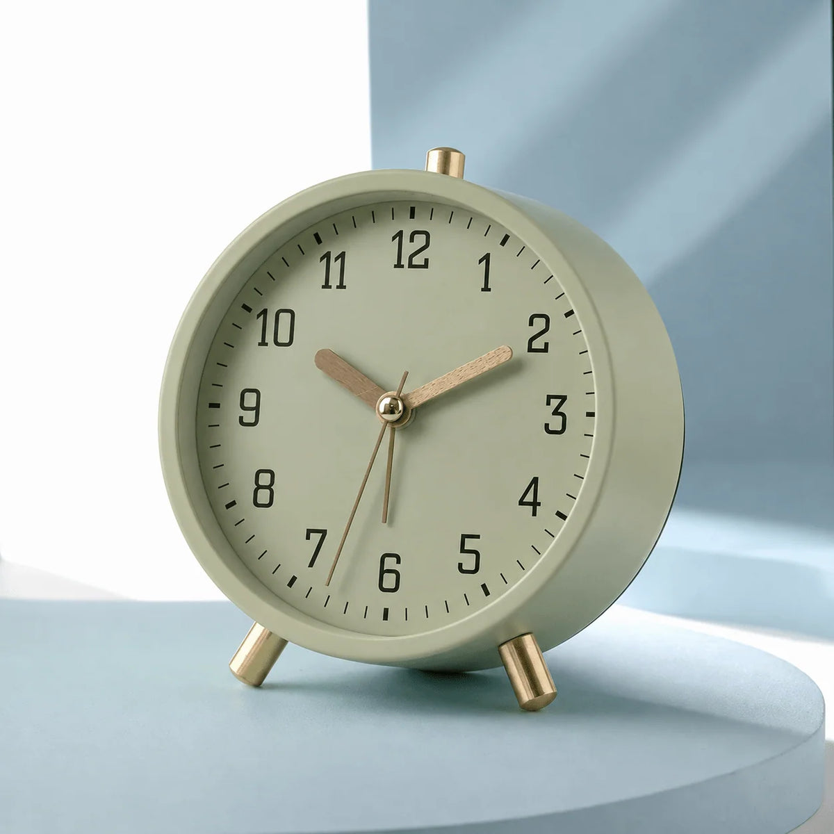 Desk Clock | Silent Sweep & Brass Accents