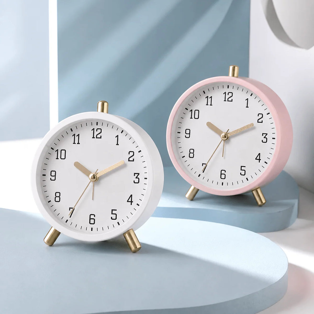 Desk Clock | Silent Sweep & Brass Accents