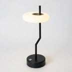 Desk Lamp | Frosted Disc Shade & Dimmable Touch Sensor