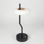 Desk Lamp | Frosted Disc Shade & Dimmable Touch Sensor