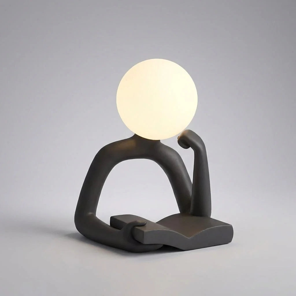 Desk Lamp | Sculptural Resin & USB-Powered Warm LED