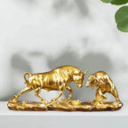 Desk Sculpture | Lifelike Resin Bull & Bear