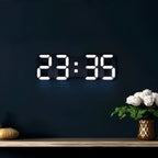 Digital Wall Clock | 3D LED Digits & Dimmable Night Mode | Wall Or Desk
