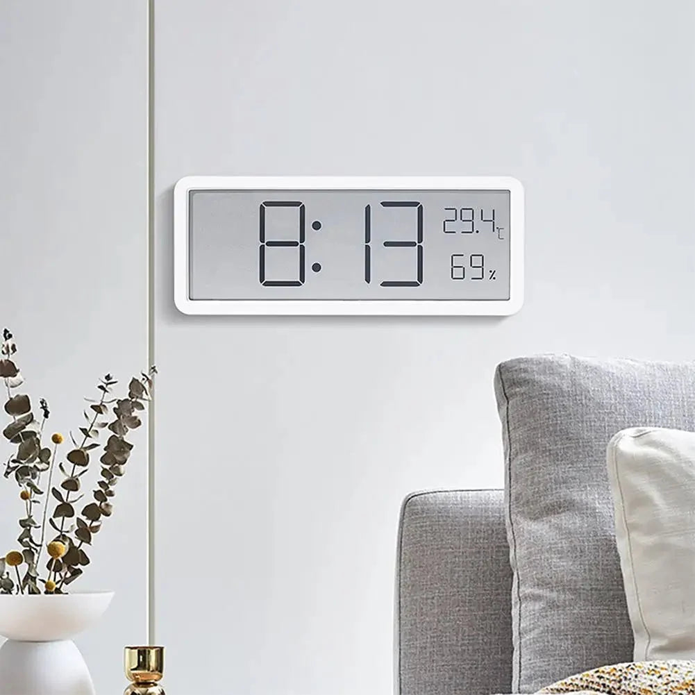 Digital Wall Clock | Bright LED Display & Climate Sensor