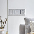 Digital Wall Clock | Large LED Time & Climate Display | Battery Powered