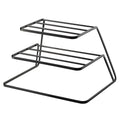 Dish Rack | Two-Tier Stainless Steel & Space-Saving | 11 x 8 x 7 in