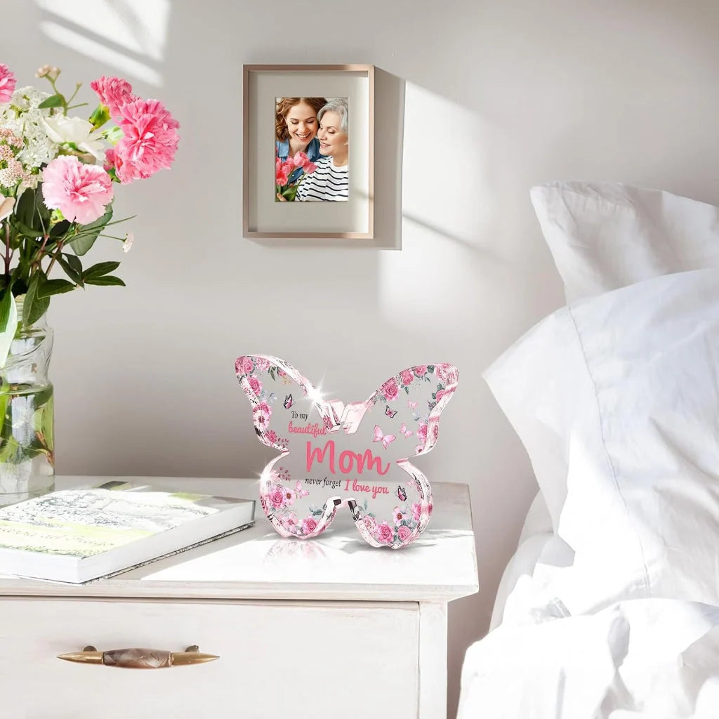 Display Plaque | Acrylic Butterfly Design & Heartfelt Message
