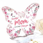Display Plaque | Acrylic Butterfly Design & Heartfelt Message