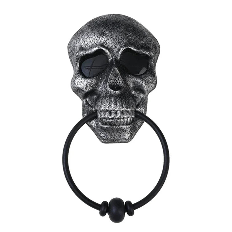 Door Knocker | Realistic Skull & Weather-Resistant Plastic | Approx. 16 x 14 cm