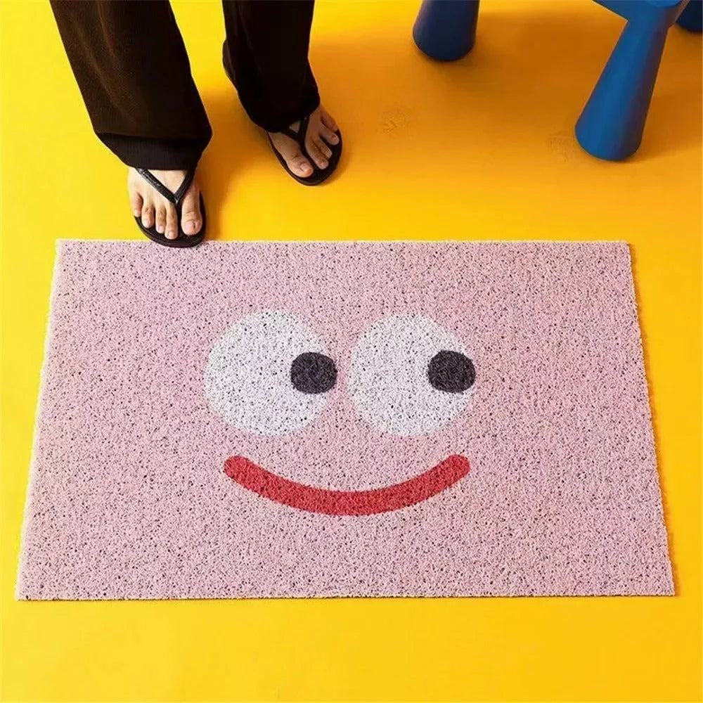 Doormat | Polyester Surface & Non-Slip Rubber Backing | Emoji Design