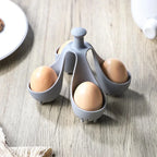 Egg Cooker | Silicone & Heat-Resistant Handle | Holds Up to 6 Eggs