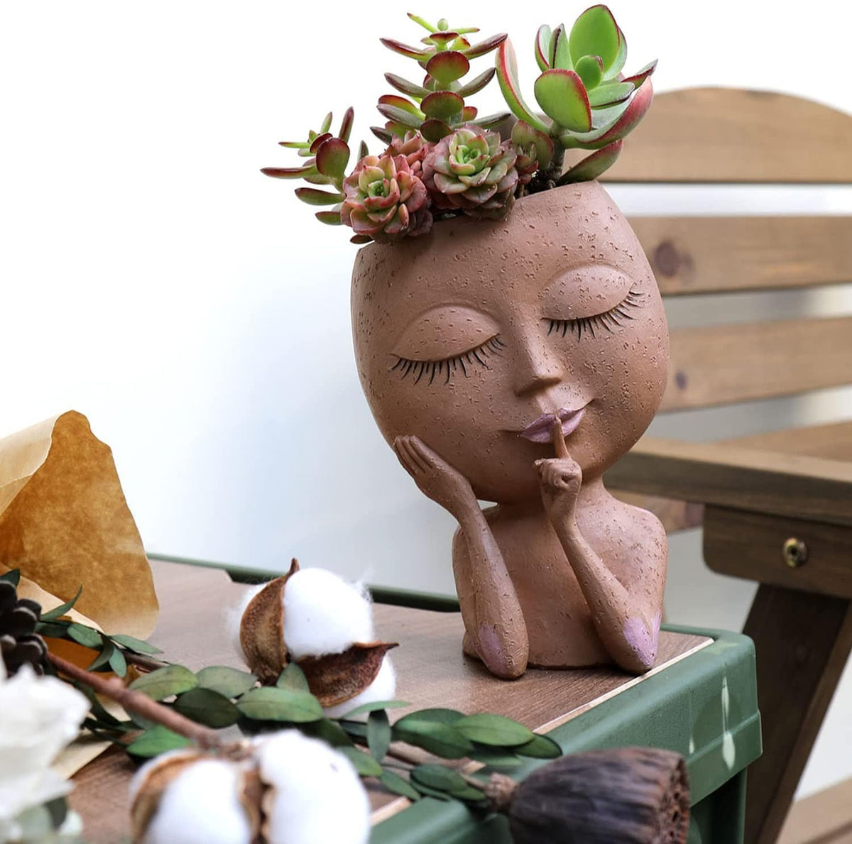 Face Planter | Drainage Hole & Succulent-Friendly