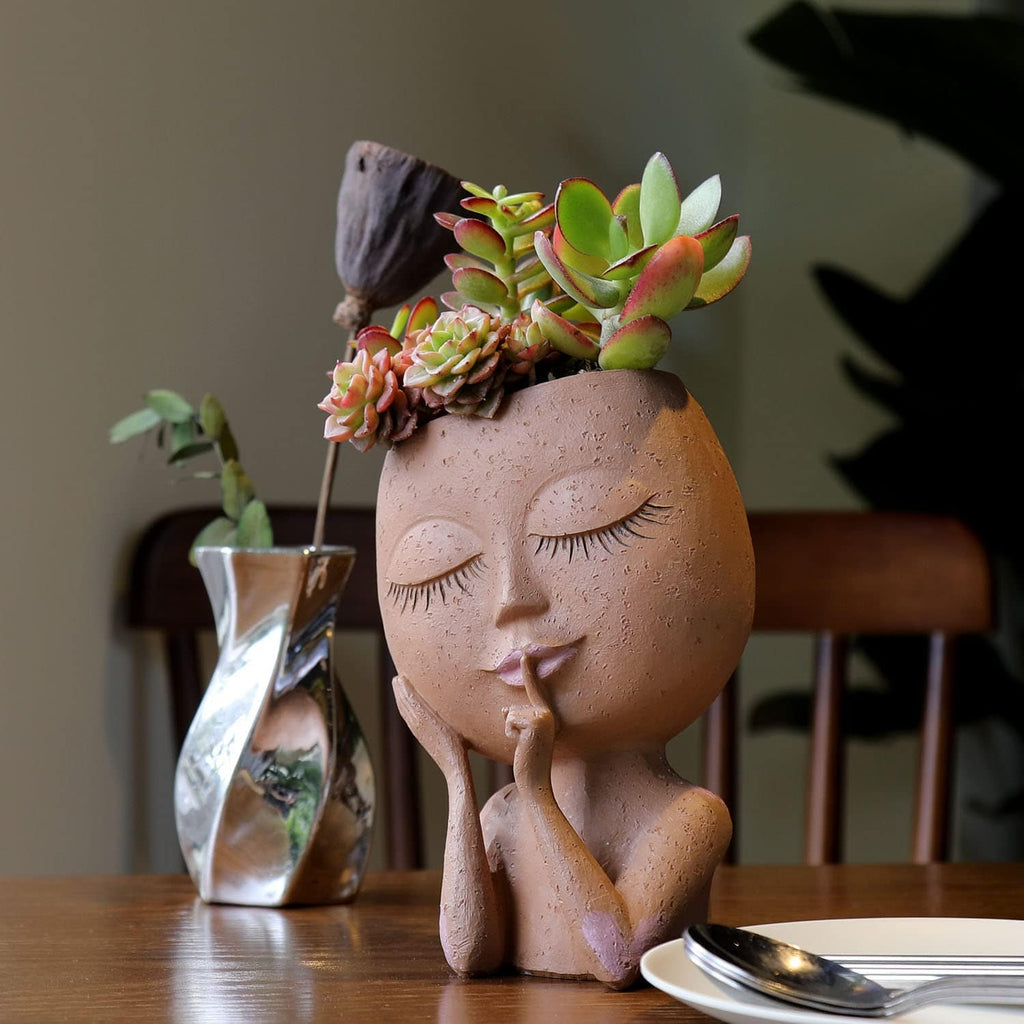 Face Planter | Drainage Hole & Succulent-Friendly