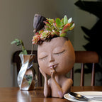 Face Planter | Drainage Hole & Succulent-Friendly