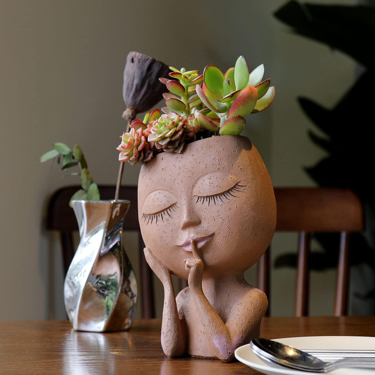 Face Planter | Drainage Hole & Succulent-Friendly