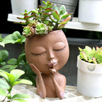Face Planter | Drainage Hole & Succulent-Friendly