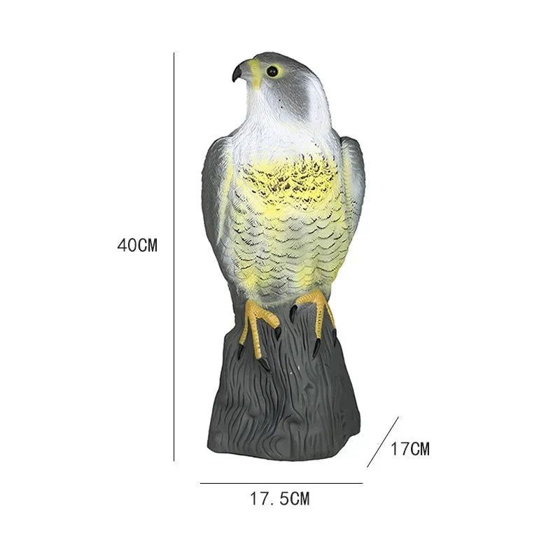 Falcon Decoy | Realistic PE Resin & Weather-Resistant | 40 cm