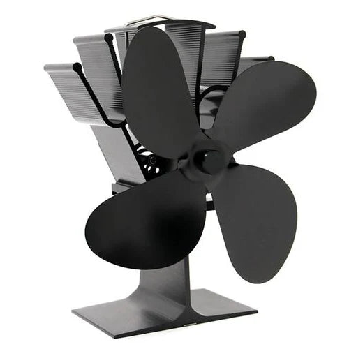 Fireplace Fan | Heat-Powered & Quiet | 4-Blade Design
