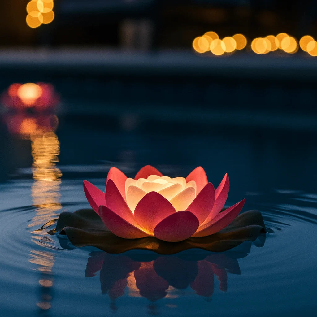 Floating Pond Light | Floating Warm LED Glow & Waterproof Design