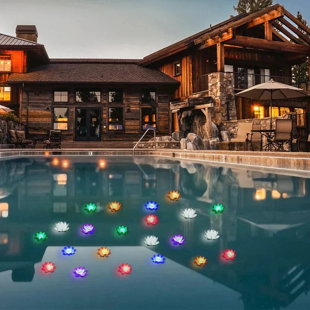 Floating Pond Light | Floating Warm LED Glow & Waterproof Design