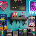 Floating Shelf | Matte Black Melting Drip Design & Concealed Mounting