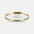 Floating Wall Shelf | Built-In LED & Battery-Powered | Gold Finish