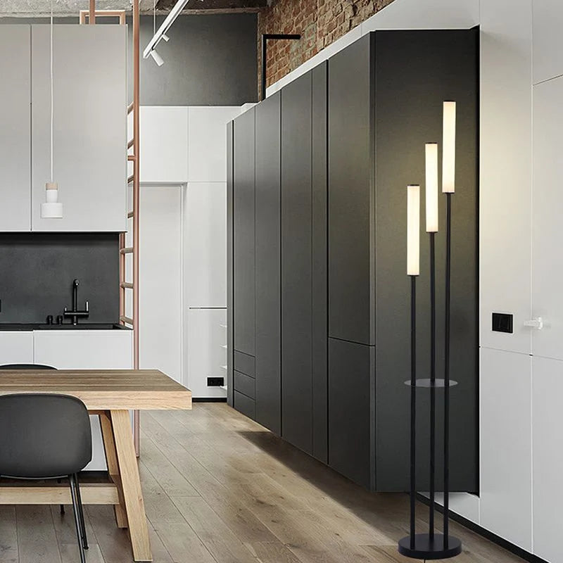 Floor Lamp | 3-Head Dimmable LED Metal & Acrylic